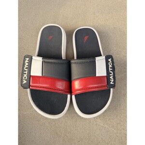 Nautica Kids Slide Pool Sandal Boys & Girls, Toddler/Little Kid Size 13c